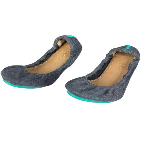 Tieks By Gavrieli Women’s Greystone Vegan Wool Grey Ballet Flat Size US 7 - Picture 6 of 10